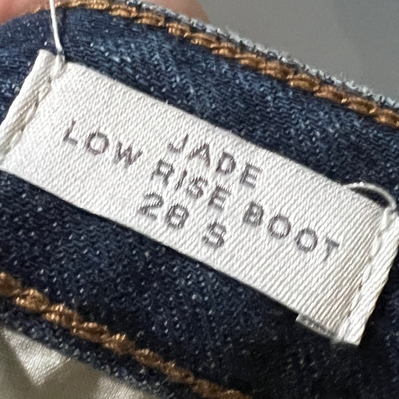 Pacsun Jade Low Rise Bootcut Jeans Button Pocket Dark Blue - Picture 4 of 6